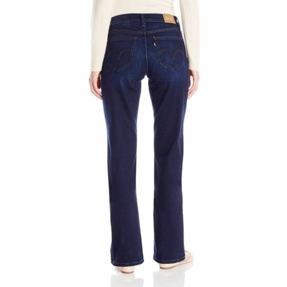 Levi's 529 Curvy Bootcut Jeans Dark Blue Wash Mid Rise Women's Size 8 Waist 29 - Picture 5 of 13